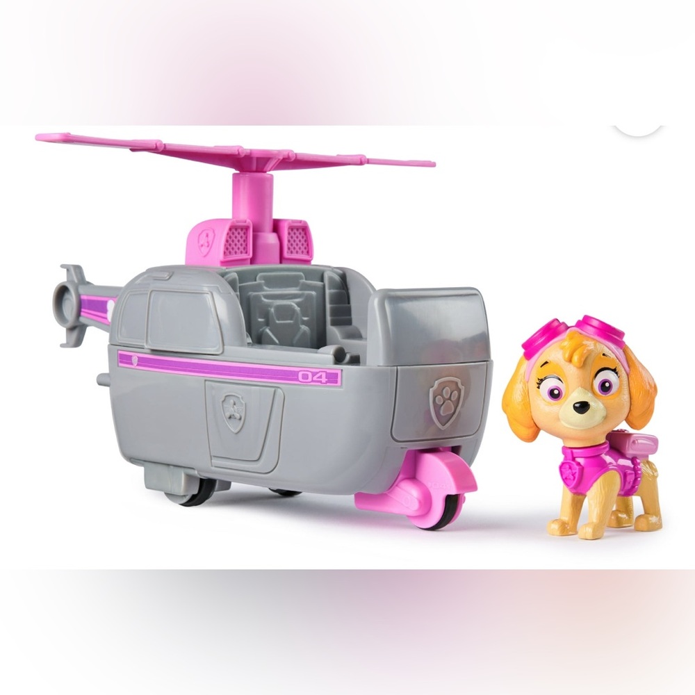 PAW PATROL - SKYE’S HELICOPTER and RESCUE Vehicle Toy with SKYE FIGURE